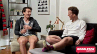 gogglebox australia - adam &amp; symon celebrate