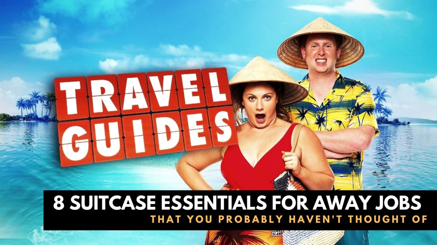 Travel Guides Reality TV Show Personalities Posing Ready For Travel