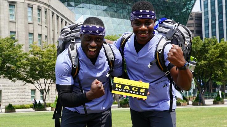 Team Nick and Femi The Amazing Race