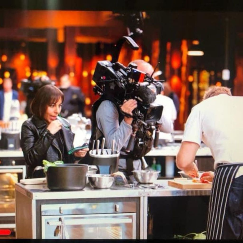 Senior Story Producer Mounya Wise on set of Masterchef Australia